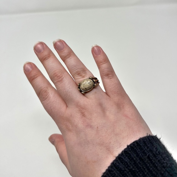 FREE PEOPLE STATEMENT STONE RING SIZE 7 - Picture 7 of 8